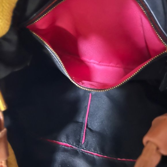 Vintage THE SAK COLLECTIVE Yellow Leather Hobo Shoulder Bag - Picture 11 of 16